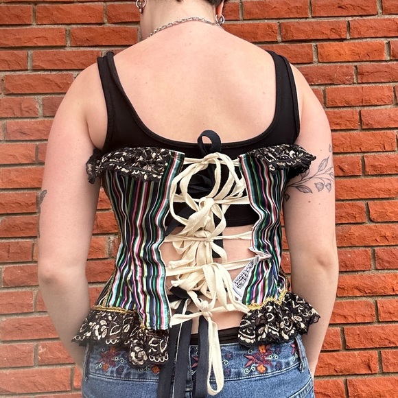 Vintage fantasy clowncore regency corset - Picture 8 of 13